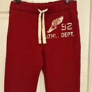 Vintage Abercrombie & Fitch Dark Red sweat pants For Men size XS